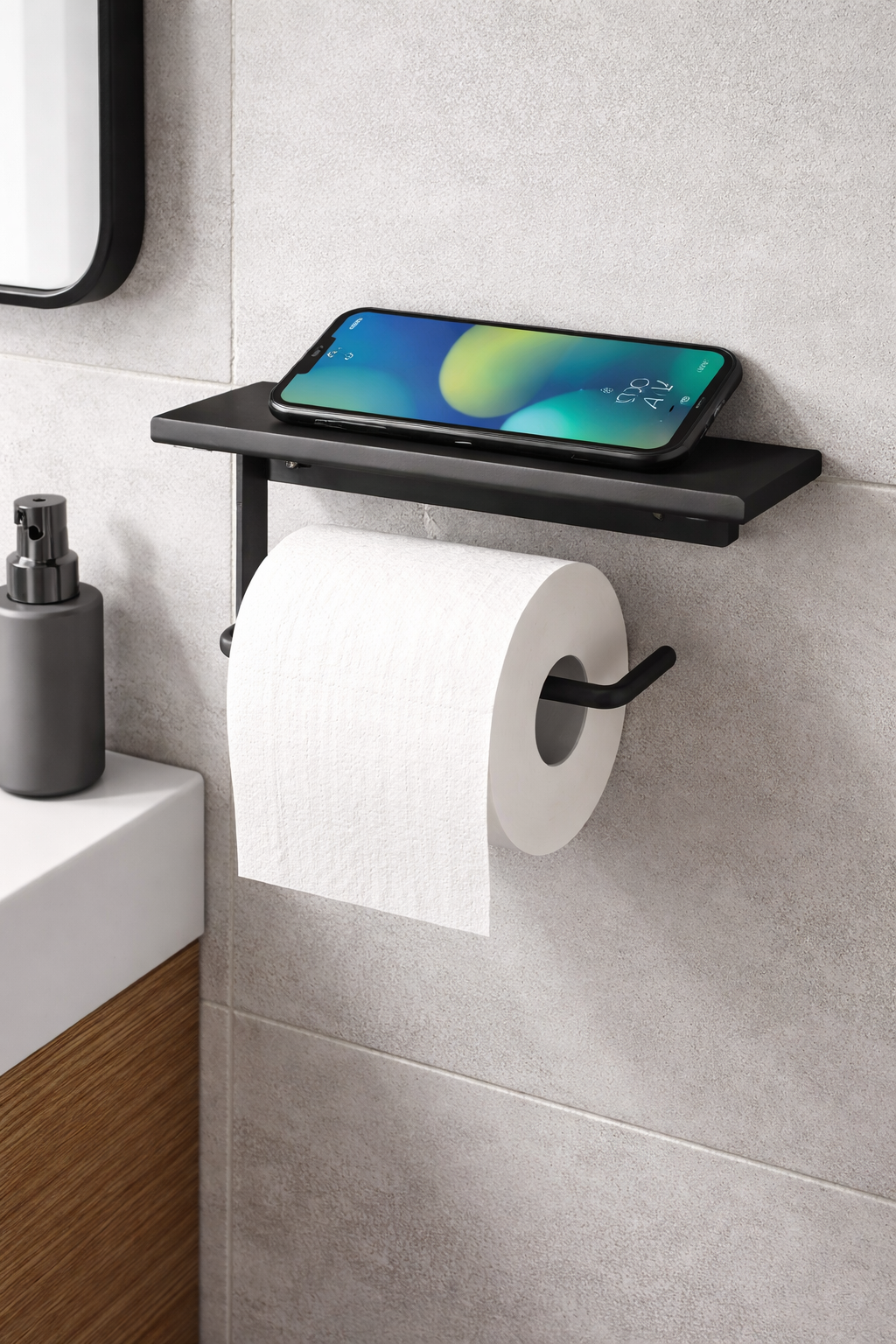 Telefon raflı Tuvalet Kağıtlığı