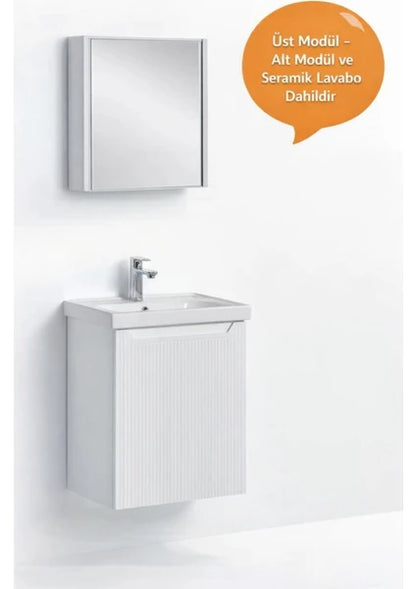 50x38 desenli banyo dolabı